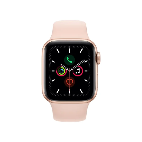 Apple Watch Series 5 (Gold Aluminum Case with Pink Sand Sport Band)